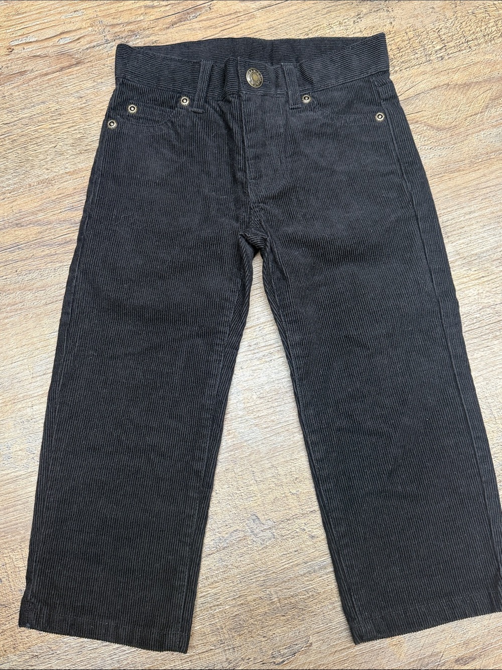 Janie & Jack kids Black Corduroy Pants with adjustable waist size 2t